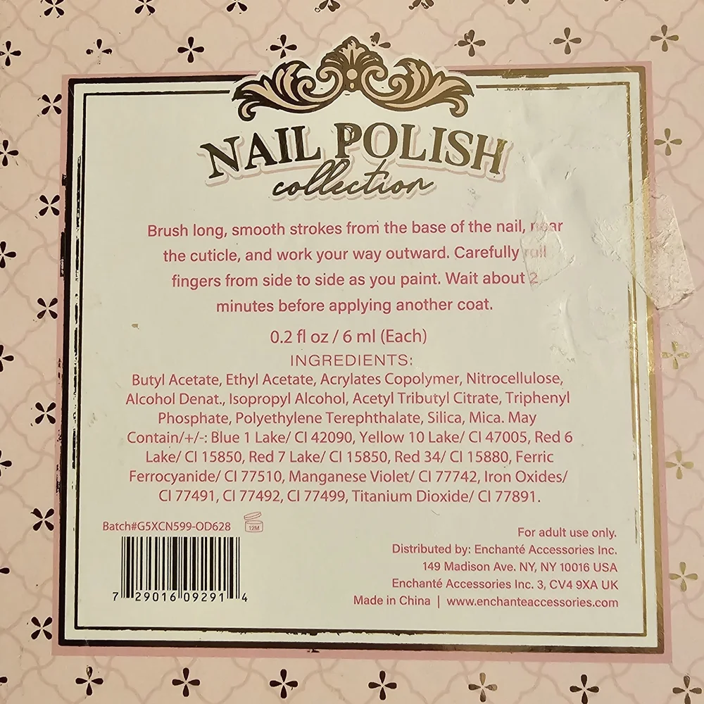 Nail Polish Collection Set with Gold Caps - Picture 2 of 5